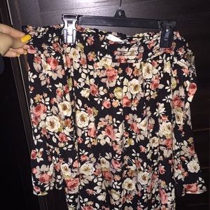 Off Shoulder Floral Top